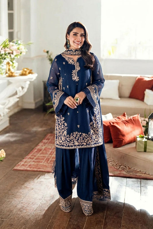 Aiza - Embroidered Farshi Shalwar 3PC