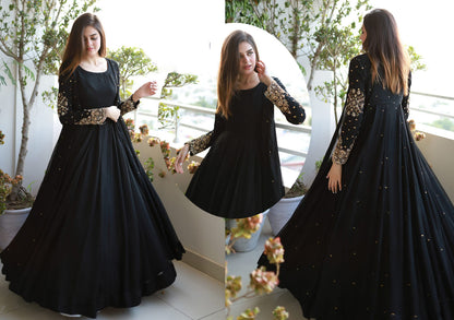 Pearl Embroidered Maxi 3PC