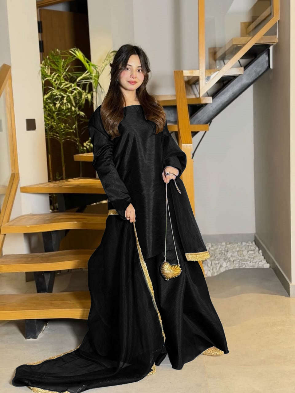 Gulnaar – 3PC Flare Sharara Set