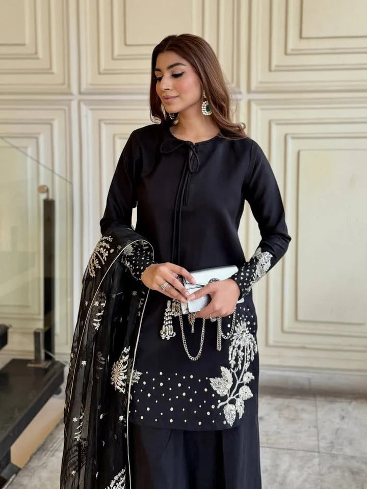 Mehrnaz – Luxury Raw Silk 3PC