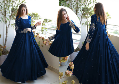 Pearl Embroidered Maxi 3PC
