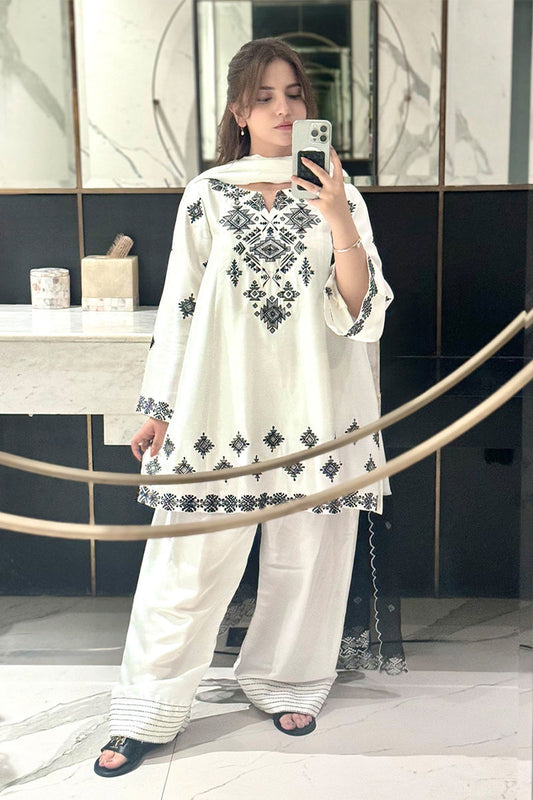 Gulrukh– Embroidered Farshi Shalwar 3PC