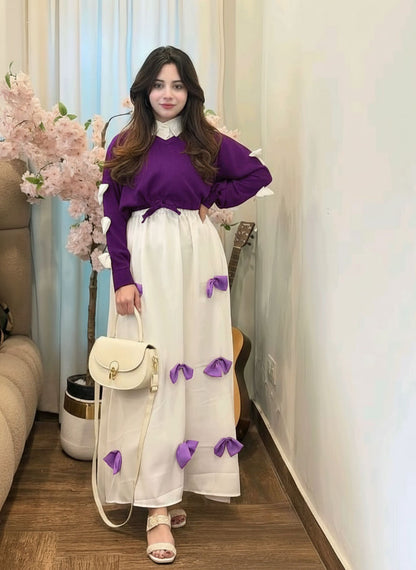 Bow Maxi – Stylish 2PC Maxi Set