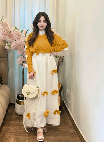 Bow Maxi – Stylish 2PC Maxi Set
