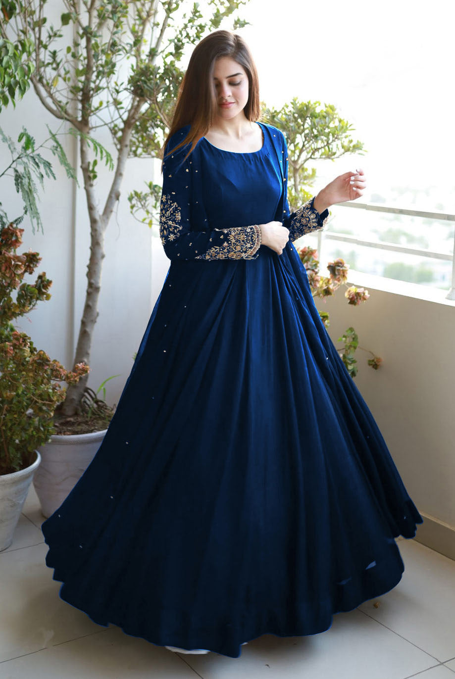 Pearl Embroidered Maxi 3PC