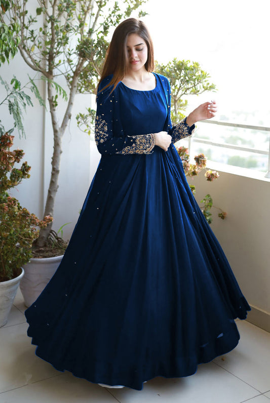 Pearl Embroidered Maxi 3PC