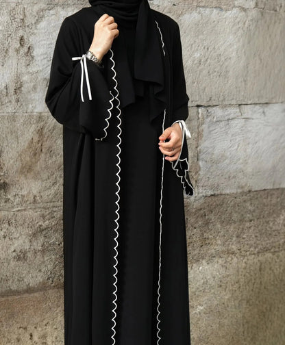 Ribbon Abaya with Stroller