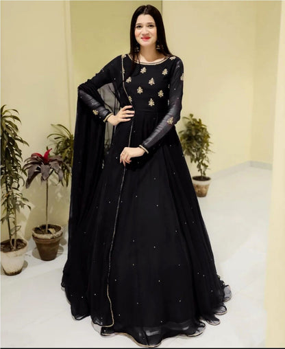 Saba – Pearl Lace Chiffon Maxi 3PC