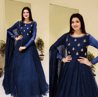 Saba – Pearl Lace Chiffon Maxi 3PC