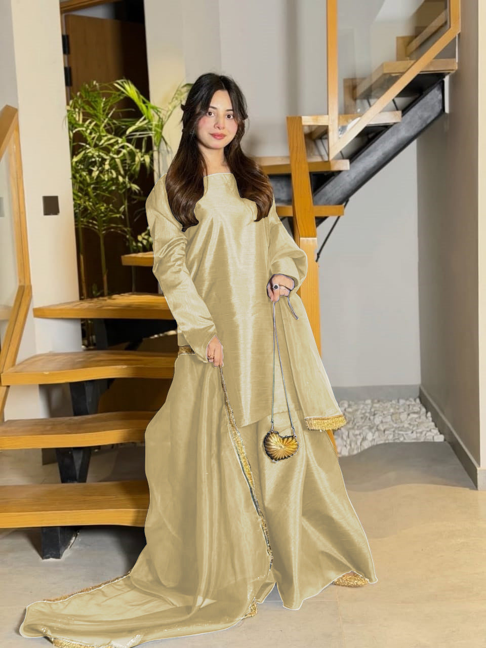 Gulnaar – 3PC Flare Sharara Set