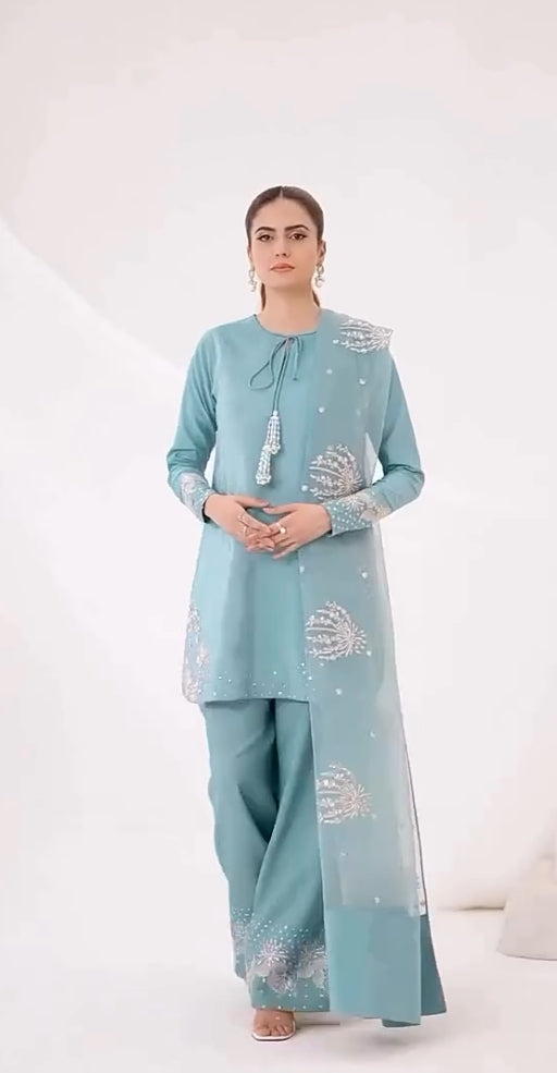 Mehrnaz – Luxury Raw Silk 3PC