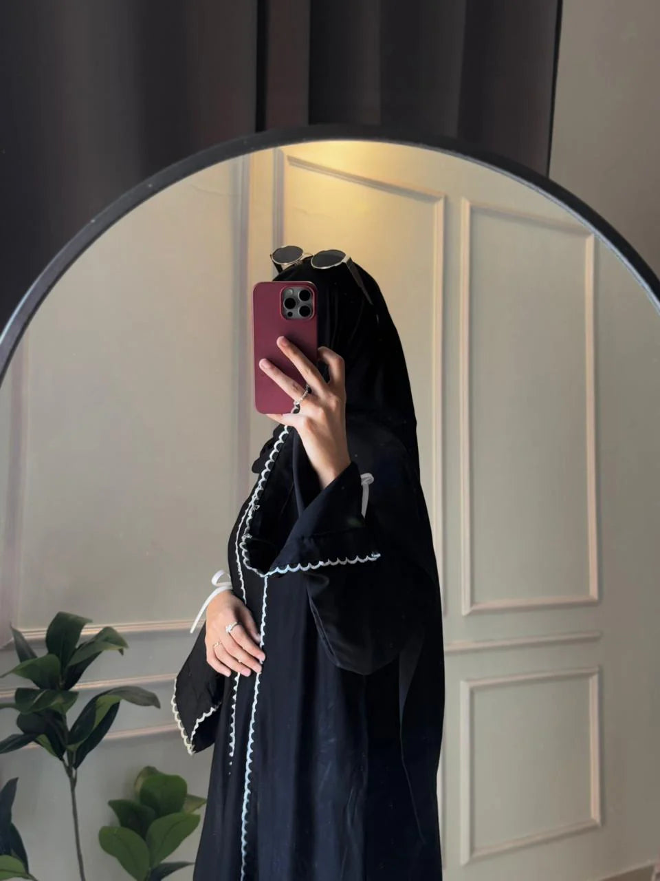 Ribbon Abaya with Stroller