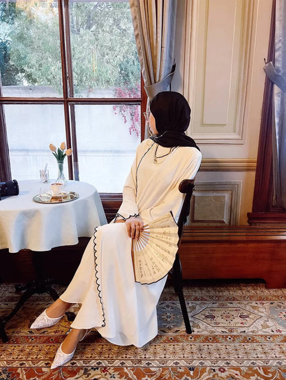 Ribbon Abaya with Stroller
