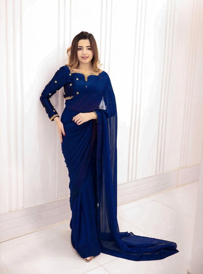Mahveen – Ready To Wear Chiffon Saree