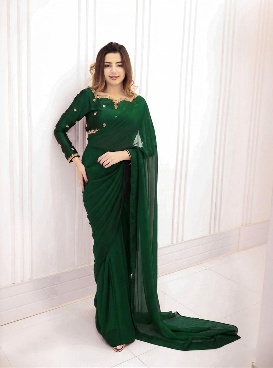 Mahveen – Ready To Wear Chiffon Saree