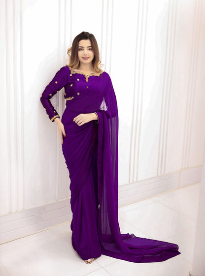 Mahveen – Ready To Wear Chiffon Saree