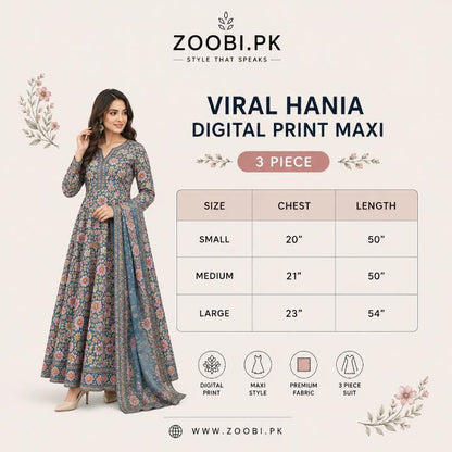 Falak Printed Maxi 3-piece